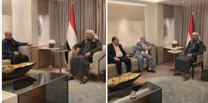 شاهد | طارق صالح يلتقي رئيسي مجلسي النواب والوزراء في الرياض